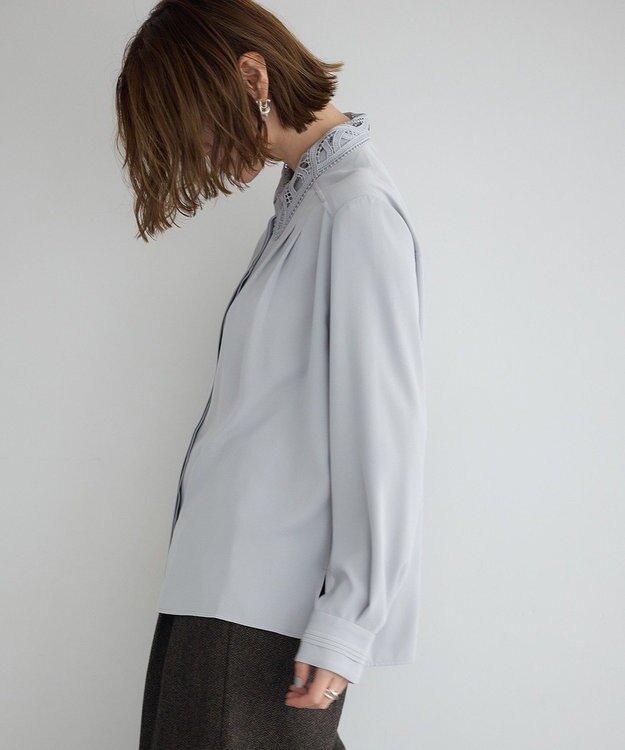 YECCA VECCA 2wayレース襟ブラウス Off White