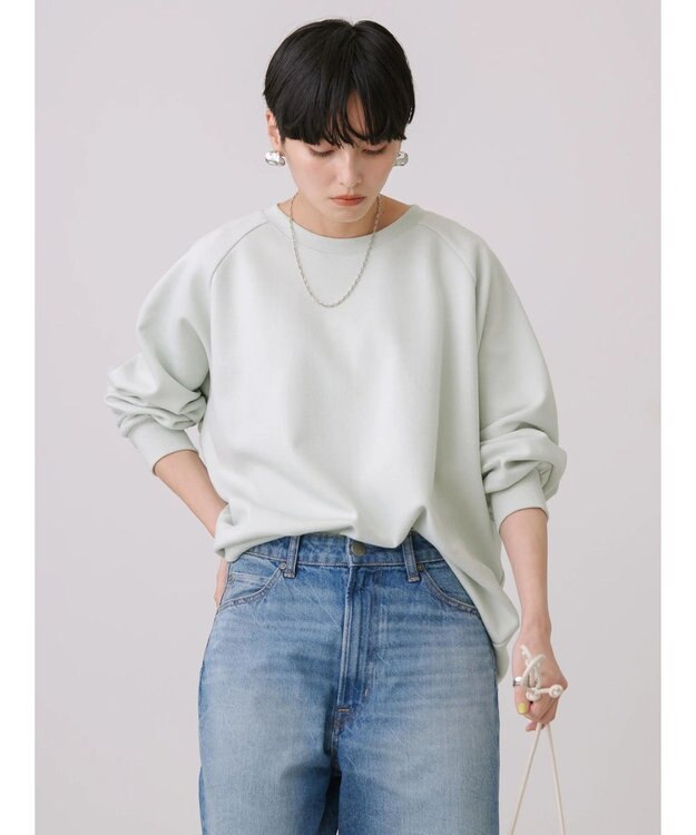 AMERICAN HOLIC ポンチバックドレープラグランプルオーバー Mint