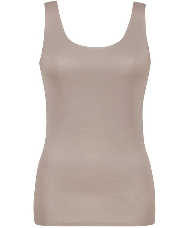 Wing インナー 【綿の贅沢オーガニック フラットタイプ】 オーガニックコットン混素材 ひびきにくく薄くて軽い ノースリーブ EL1148 ウイング／ワコール シナモンブラウン