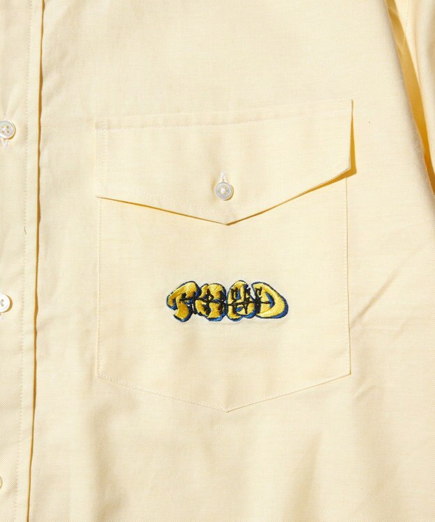 J.PRESS MEN 【J.PRESS ORIGINALS】GRFFITI B.D. OXFORD SHIRT / BAGGY FIT ライトイエロー系