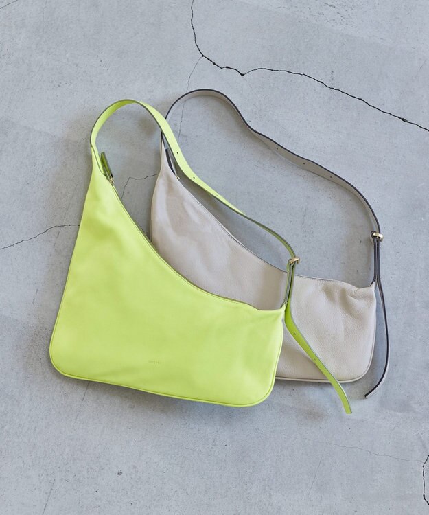 23区 ORSETTO 変形 ショルダー バッグ ライトグリーン系