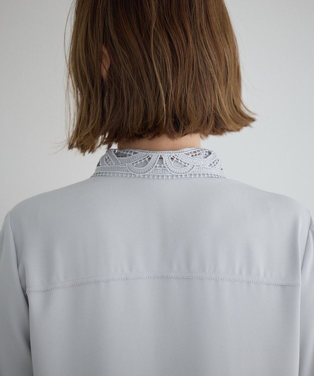 YECCA VECCA 2wayレース襟ブラウス Off White