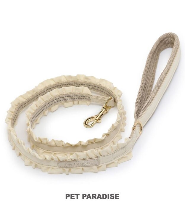 PET PARADISE ペットパラダイス ナチュラルフリル リード ４Ｓ～３Ｓ 小型犬 ベージュ