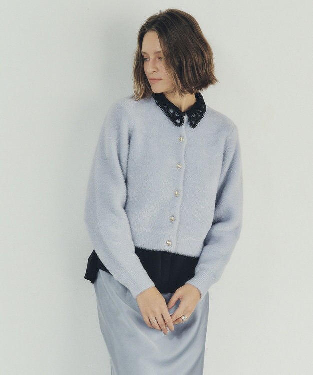 YECCA VECCA 2wayレース襟ブラウス Off White