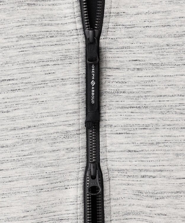 JOSEPH ABBOUD MOUNTAIN 【軽量/ソフト】ソフトダンボールニットジップパーカー ライトグレー系