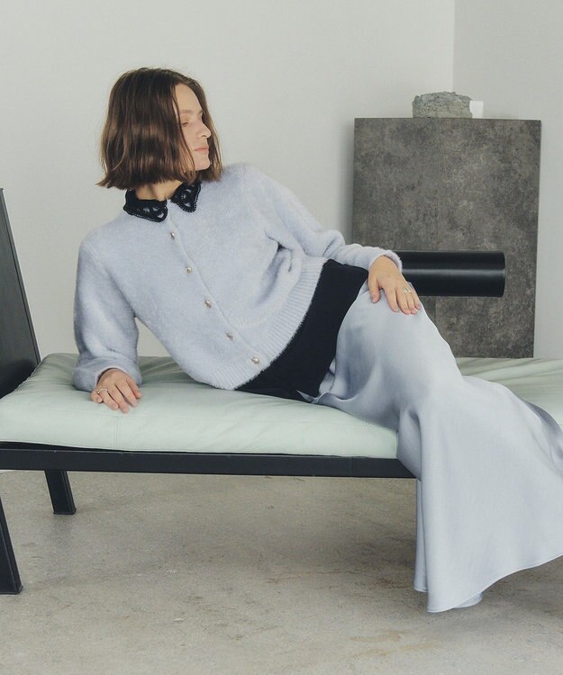 YECCA VECCA 2wayレース襟ブラウス Off White