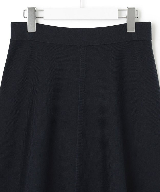23区 ウールブレンド ニットスカート ネイビー系