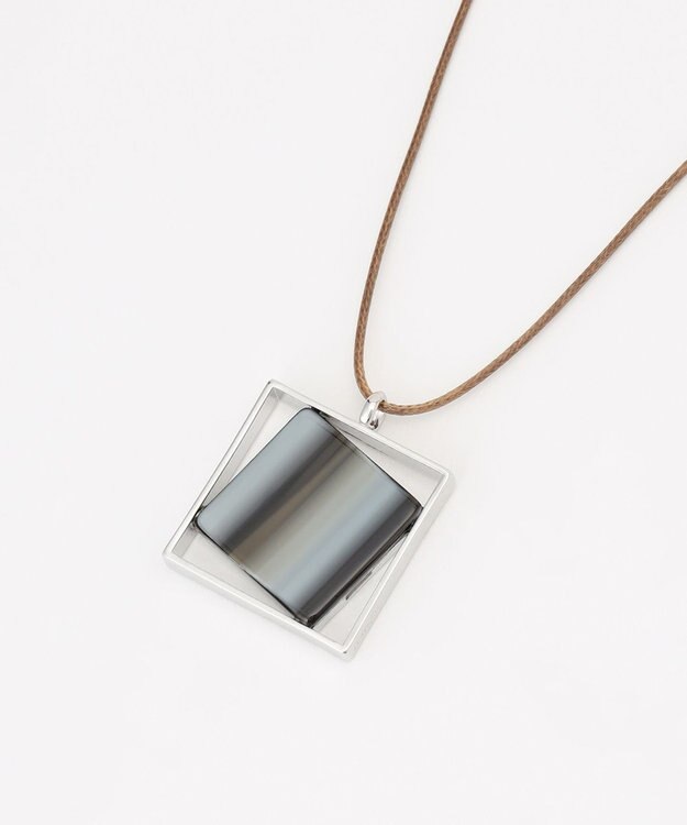 自由区 スクエアコード ネックレス シルバー系