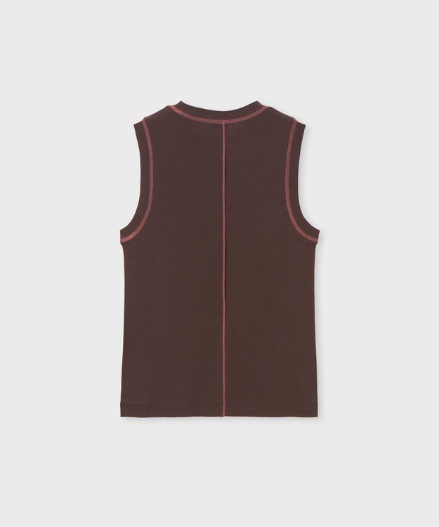 Paul Smith コントラストステッチ ノースリーブ ブラウン