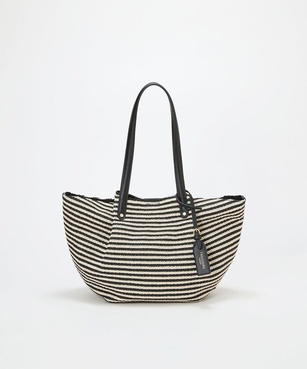 TOPKAPI 【TREASURE TOPKAPI】ロングハンドル タック カゴバッグ ブラック