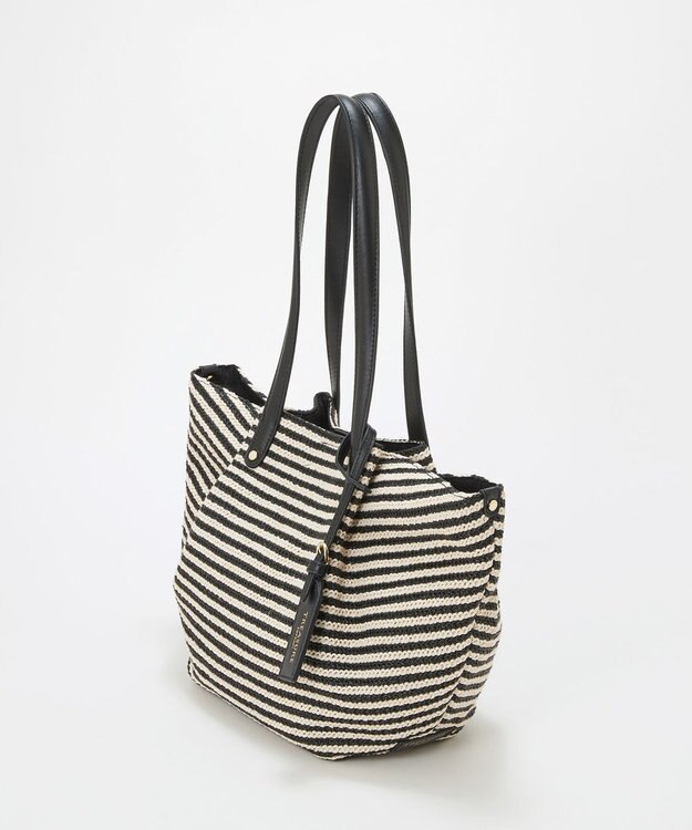 TOPKAPI 【TREASURE TOPKAPI】ロングハンドル タック カゴバッグ ブラック