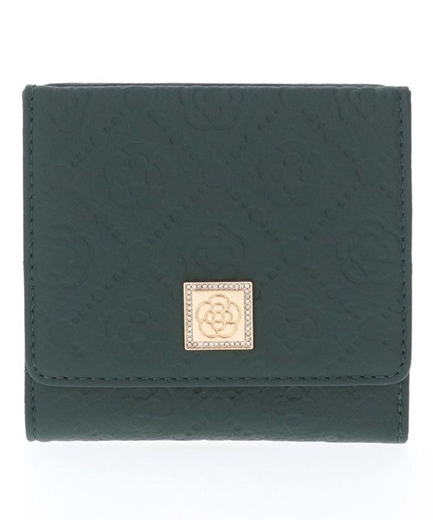 CLATHAS フリーズ BOX二つ折り財布 ディープグリーン