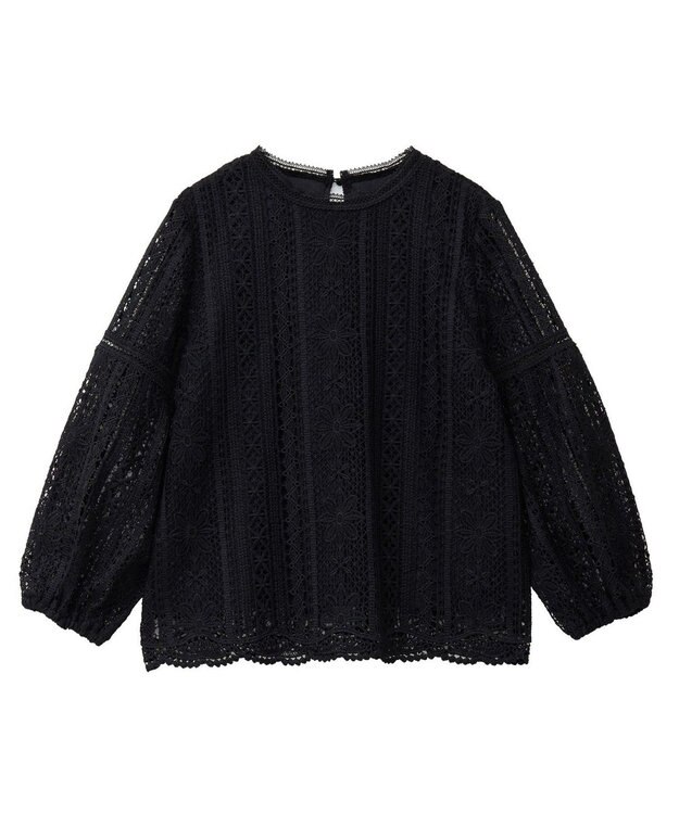 earth music&ecology レースプルオーバー Black