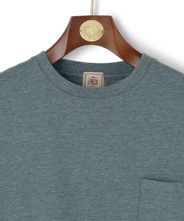J.PRESS MEN 【KING SIZE】オーバーダイクルーネック Ｔシャツ グリーン系
