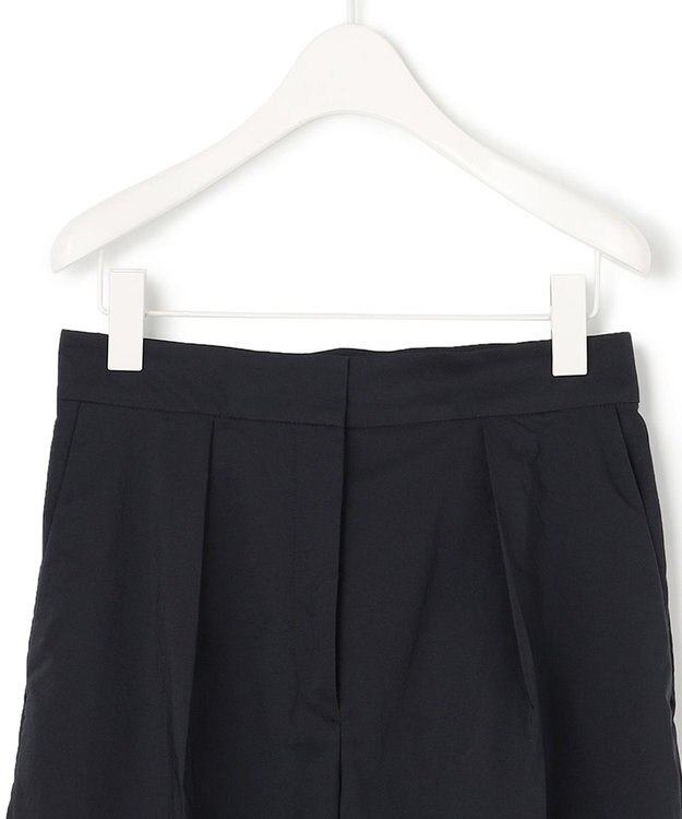 ICB 【洗える】 エコナイロンストレッチ ワイドストレートパンツ ネイビー