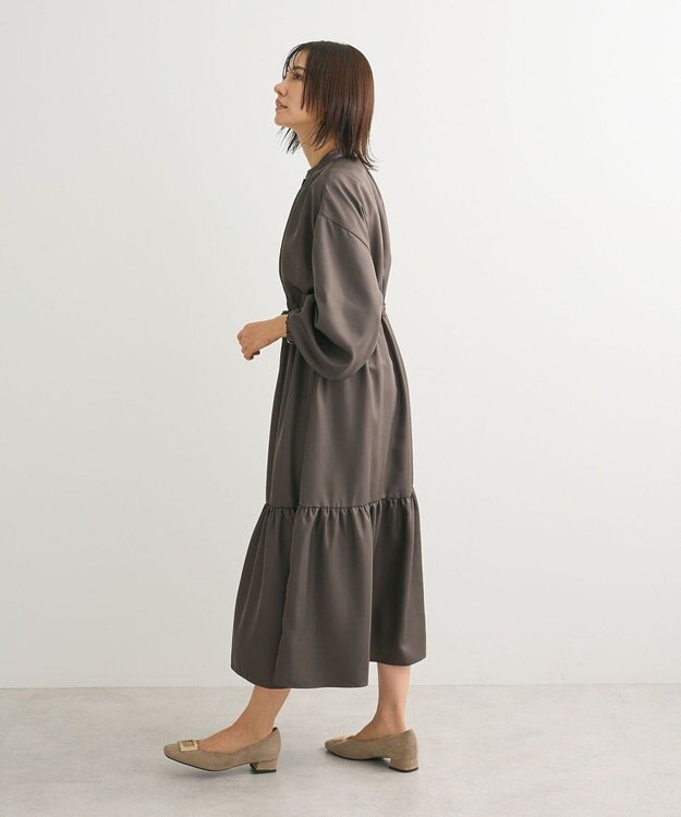 Green Parks ・ＥＬＥＮＣＡＲＥ　ＤＵＥ　イロイロ釦ワンピース Charcoal Gray