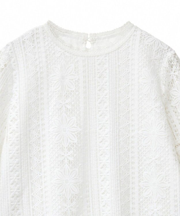 earth music&ecology レースプルオーバー Off White