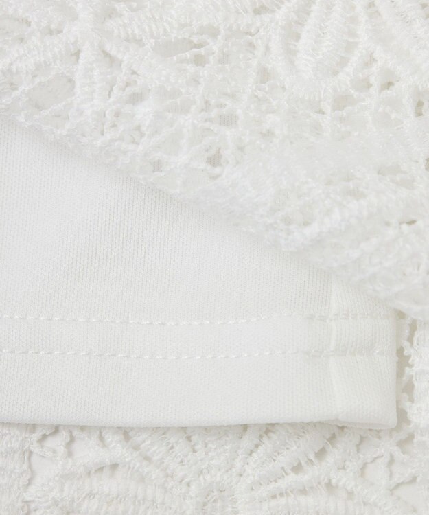 earth music&ecology レースプルオーバー Off White