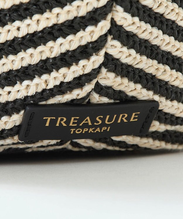 TOPKAPI 【TREASURE TOPKAPI】ロングハンドル タック カゴバッグ ブラック