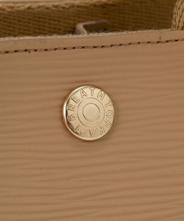 TOPKAPI 【Breath TOPKAPI】RIPPLE リプル ナイロン コンビ ベルト デザイン ミニ トートバッグ ベージュ