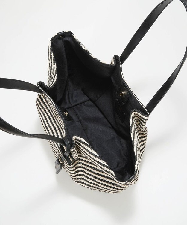 TOPKAPI 【TREASURE TOPKAPI】ロングハンドル タック カゴバッグ ブラック