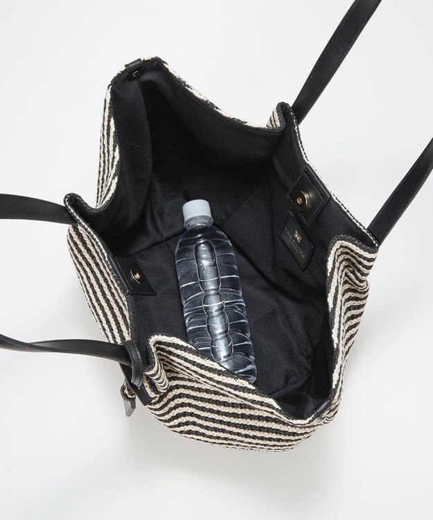 TOPKAPI 【TREASURE TOPKAPI】ロングハンドル タック カゴバッグ ブラック