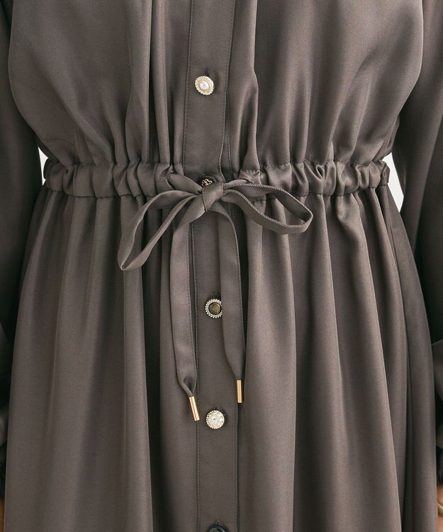 Green Parks ・ＥＬＥＮＣＡＲＥ　ＤＵＥ　イロイロ釦ワンピース Charcoal Gray