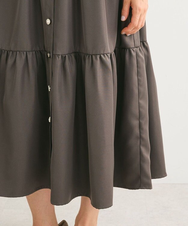 Green Parks ・ＥＬＥＮＣＡＲＥ　ＤＵＥ　イロイロ釦ワンピース Charcoal Gray