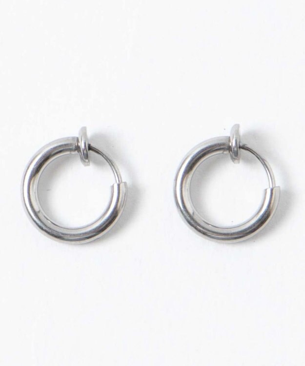 WEGO ステンレスフープイヤリング シルバー