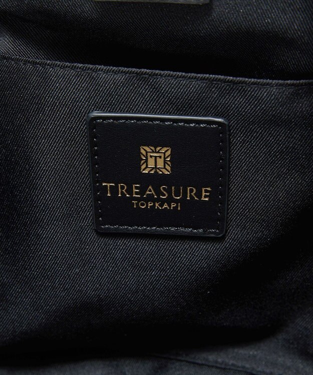 TOPKAPI 【TREASURE TOPKAPI】ロングハンドル タック カゴバッグ ブラック