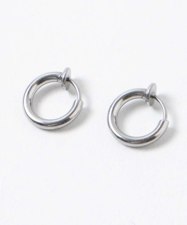 WEGO ステンレスフープイヤリング シルバー