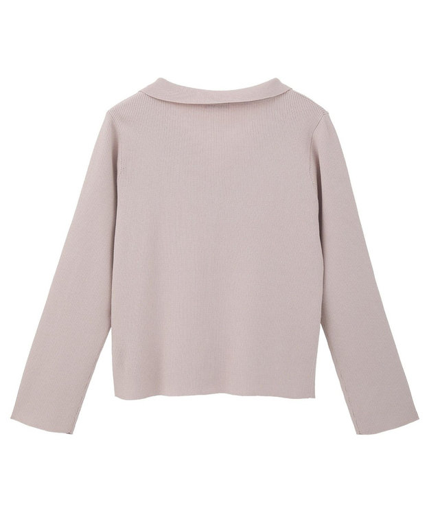 earth music&ecology 【接触冷感】襟付きニットカーディガン Pink