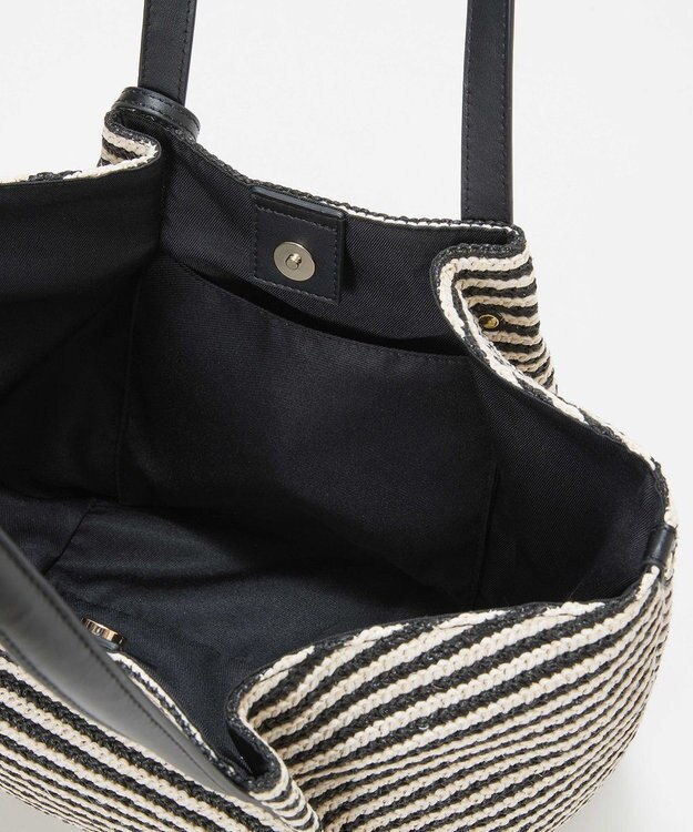 TOPKAPI 【TREASURE TOPKAPI】ロングハンドル タック カゴバッグ ブラック