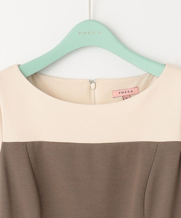 TOCCA 【洗える！】CROISSANT ドレス カーキ系