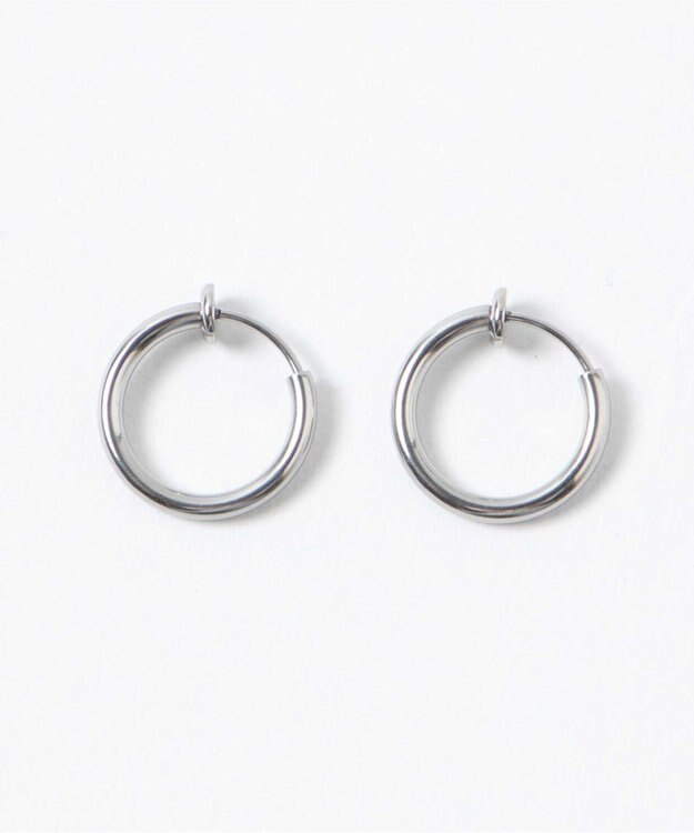 WEGO ステンレスフープイヤリング シルバー