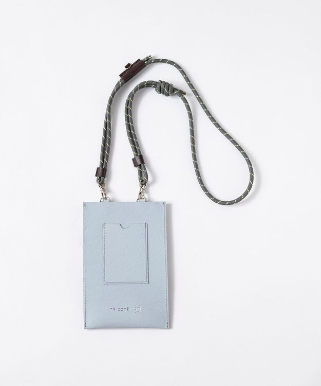 TRICOTE MIX MATCH LEATHER BAG／ミックスマッチレザーバック 30BLUEGRAY