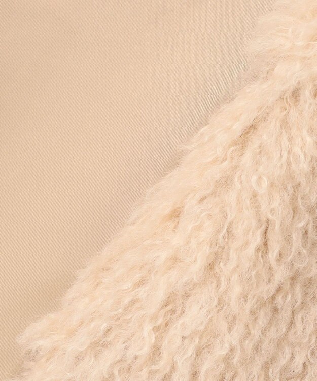 自由区 S 【カタログ掲載・Premium Collection】エコカシミヤファー ジレ シャンパンベージュ