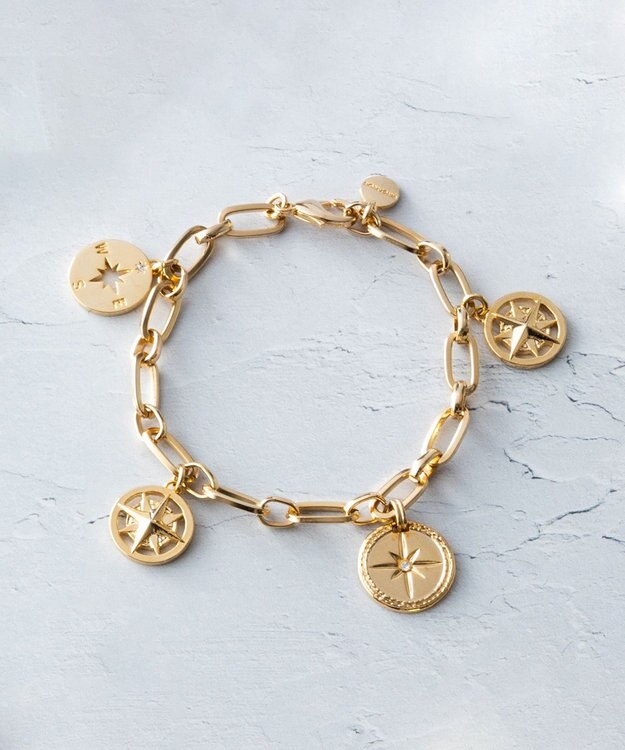 23区 コンパス モチーフ ブレスレット ゴールド系