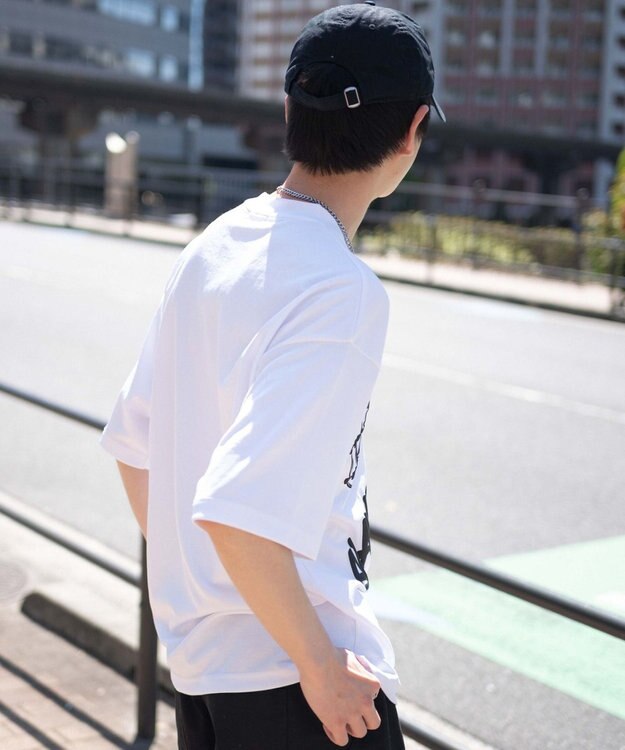 WEGO アクセ付きラフガキグラフィックT（SS） ホワイト