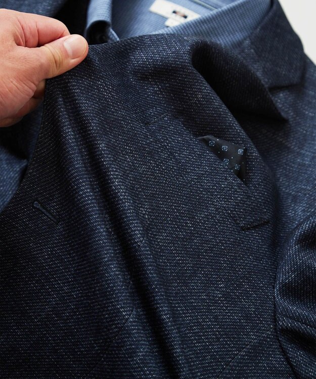 JOSEPH ABBOUD 【多機能/ストレッチ】ツィーディージャージー ジャケット ブルー系