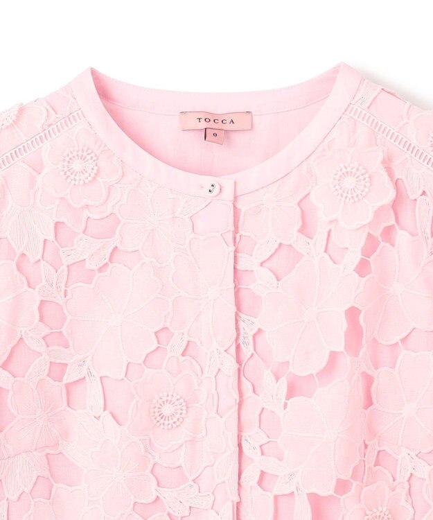 TOCCA 【消臭】FLOATING FLOWER ブラウス ピンク