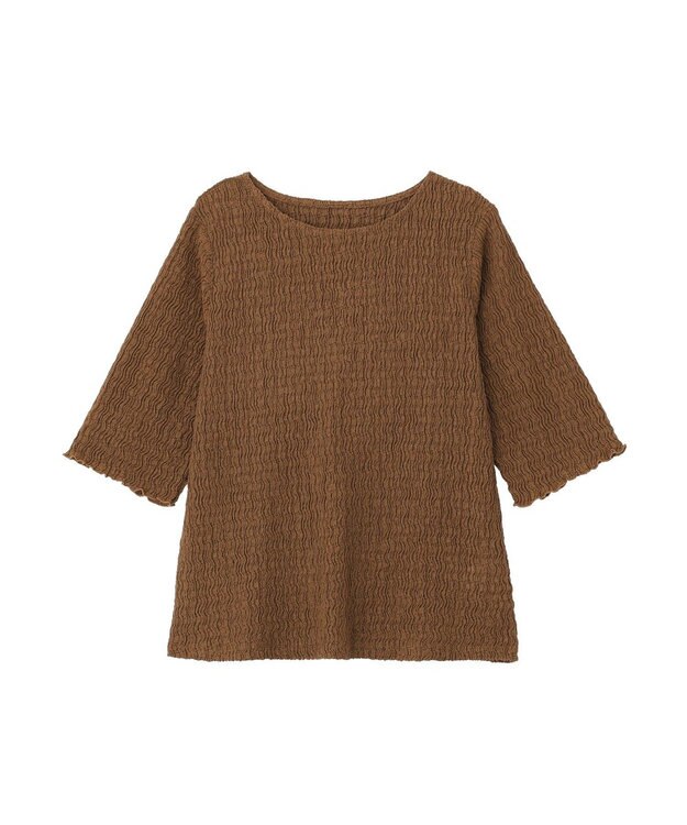 earth music&ecology ランダムヨウリュウカットプルオーバー Brown