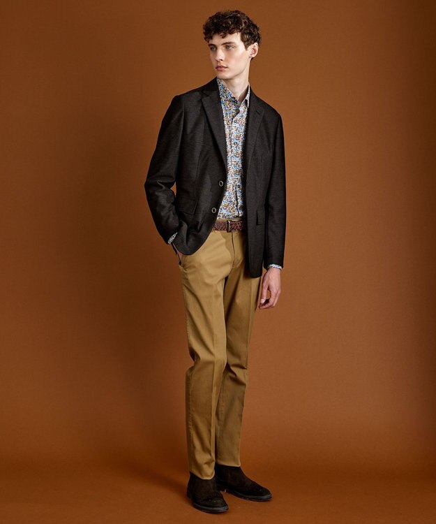 JOSEPH ABBOUD 【リバティー柄】プリントシャツ サックスブルー系6