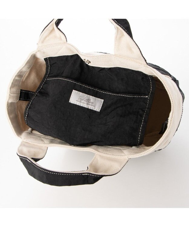 UNBILLION cachecache 製品洗いキャンバス×ナイロントートS ブラック