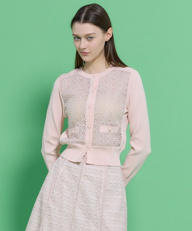 TOCCA CRYSTAL LABYRINTH カーディガン ピンク系