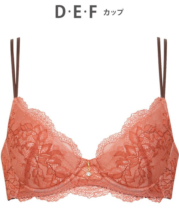 Wing Wing Lesiage 【1000シリーズ】 3/4カップブラ PB1000 ウイング／ワコール エンジ