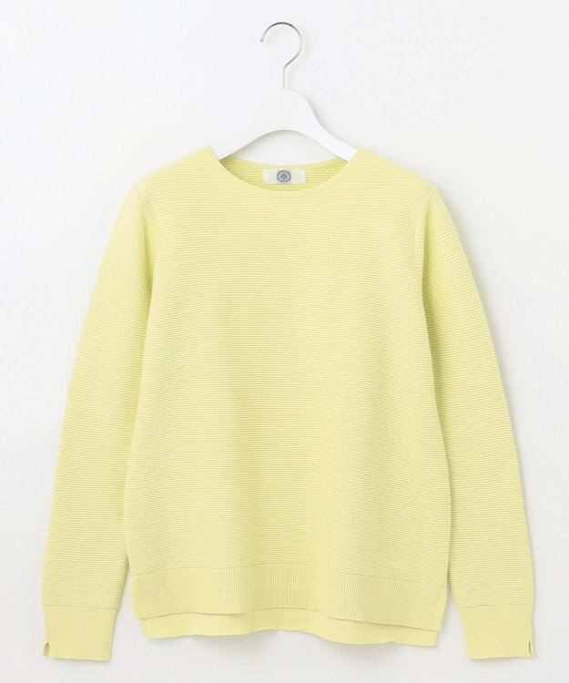 J.PRESS LADIES 【洗える】 ハウストンオーガニック ニット 黄緑系