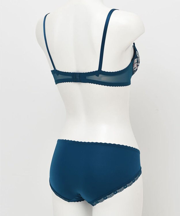 Wing WEB限定　ブラ＆ショーツセット　3/4カップブラ　ウイング／ワコール　CB3710 グレイッシュブルー