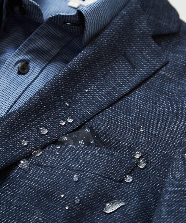 JOSEPH ABBOUD 【多機能/ストレッチ】ツィーディージャージー ジャケット ブルー系