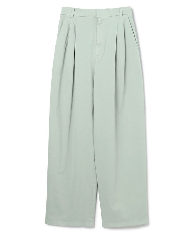 BEIGE， 【洗える・Oggi 11月号掲載】HAMLIN / コットンストレッチ2タックワイドパンツ  D.Sage